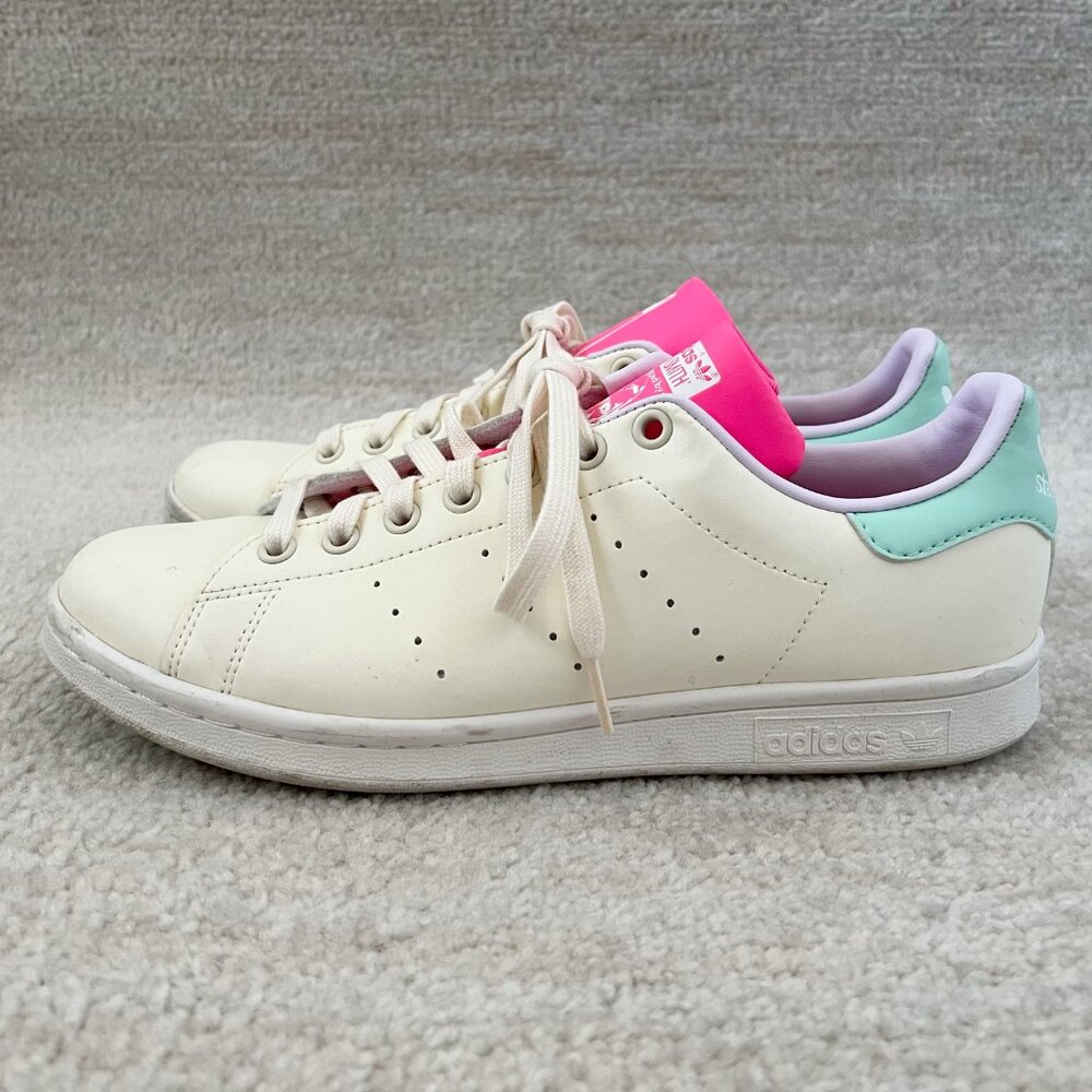 Adidas Stan Smith Lace Up Sneakers Shoes 9.5